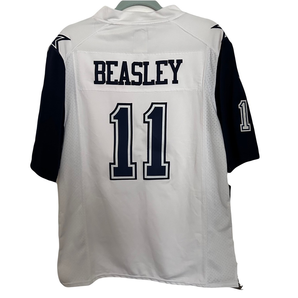 NWT NFL NIKE ON FIELD BEASLY #11 SIZE MEDIUM WHITE BLUE